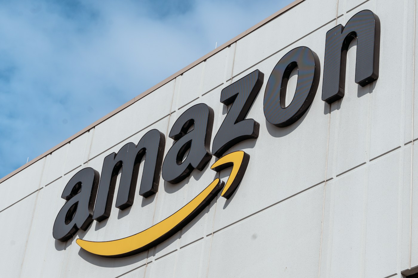 Amazon sign on a building