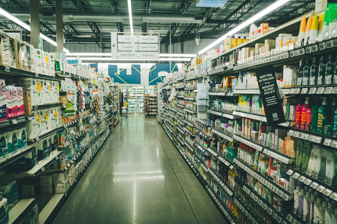 Grocery store aisle
