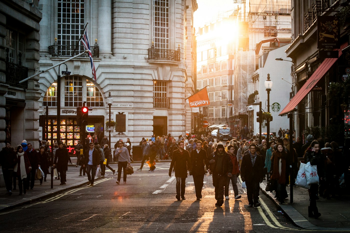 Pedestrians on Regent Street