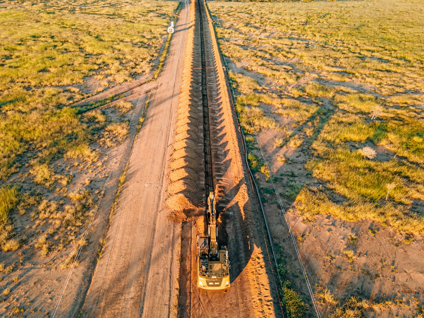Pipeline trench excavation
